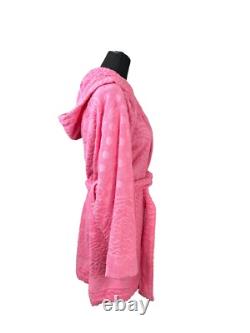 Versace Cotton Terry Hooded Short Bathrobe Robe