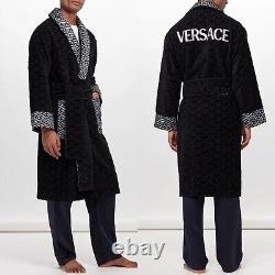 Versace Donatella La Greca Jacquard Bath Robe Bathrobe Gianni WithBox