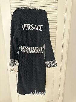 Versace Donatella La Greca Jacquard Bath Robe Bathrobe Gianni WithBox