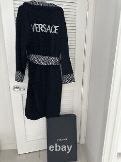 Versace Donatella La Greca Jacquard Bath Robe Bathrobe Gianni WithBox