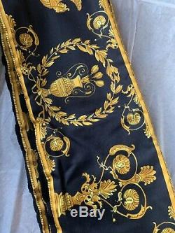 Versace Embroidered Logo Baroque Bathrobe Large RRP £715