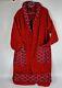 Versace Greca Print Red Bathrobe New