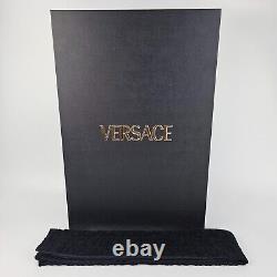 Versace Hills Print Black Unisex Long Bathrobe New