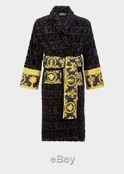 Versace Home I Baroque Bathrobe Men (black) Bnwt Robe