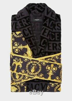 Versace Home I Baroque Bathrobe Men (black) Bnwt Robe