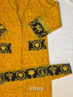 Versace I? Baroque Bathrobe Bathrobe YellowithGold/Black Size Large