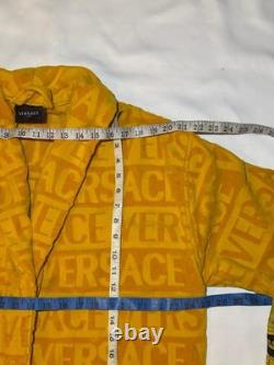 Versace I? Baroque Bathrobe Bathrobe YellowithGold/Black Size Large