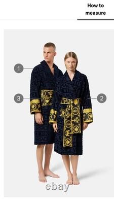Versace I? Baroque Bathrobe Bathrobe YellowithGold/Black Size Large