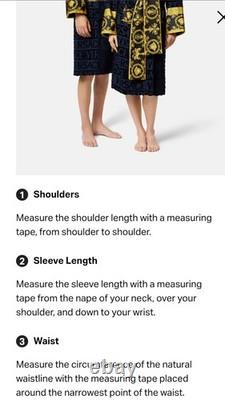 Versace I? Baroque Bathrobe Bathrobe YellowithGold/Black Size Large