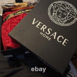 Versace I Heart Baroque Bathrobe Unisex With Matching Sleepers