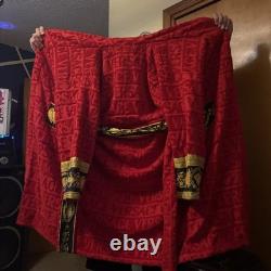 Versace I Heart Baroque Bathrobe Unisex With Matching Sleepers