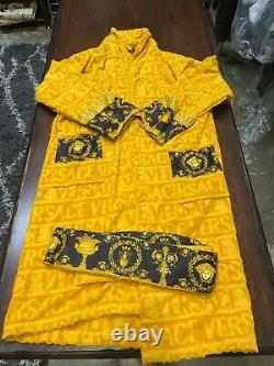 Versace I Heart Baroque Bathrobe Yellow XL