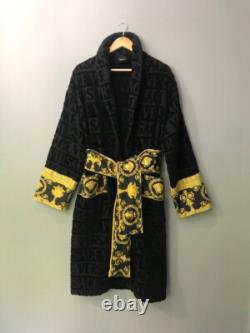 Versace I Love Baroque Black Bathrobe Size L Authentic, Excellent Condition