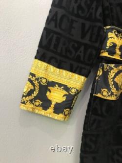 Versace I Love Baroque Black Bathrobe Size L Authentic, Excellent Condition