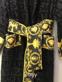 Versace I Love Baroque Black Bathrobe Size L Authentic, Excellent Condition