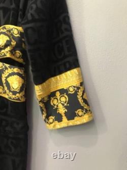 Versace I Love Baroque Black Bathrobe Size L Authentic, Excellent Condition