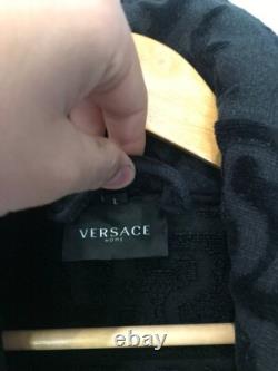 Versace I Love Baroque Black Bathrobe Size L Authentic, Excellent Condition