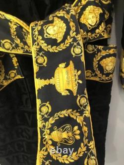 Versace I Love Baroque Black Bathrobe Size L Authentic, Excellent Condition