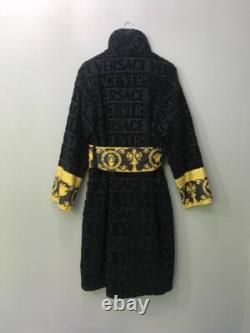 Versace I Love Baroque Black Bathrobe Size L Authentic, Excellent Condition