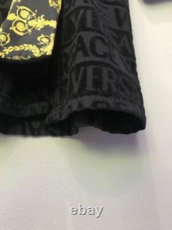 Versace I Love Baroque Black Bathrobe Size L Authentic, Excellent Condition