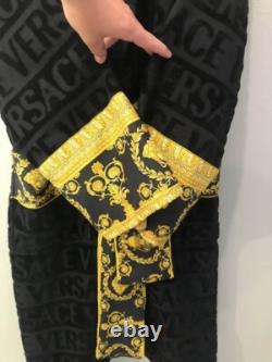Versace I Love Baroque Black Bathrobe Size L Authentic, Excellent Condition