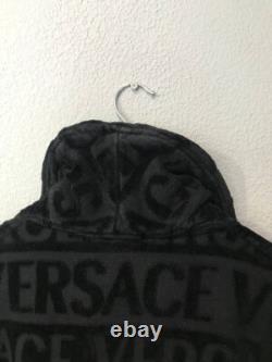 Versace I Love Baroque Black Bathrobe Size L Authentic, Excellent Condition