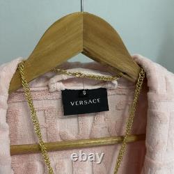 Versace I Love Baroque Pink Bathrobe Size Small Authentic MISSING BELT TIE