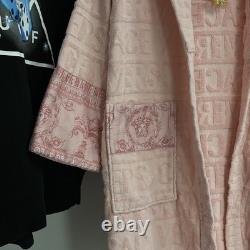 Versace I Love Baroque Pink Bathrobe Size Small Authentic MISSING BELT TIE