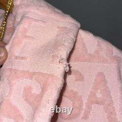 Versace I Love Baroque Pink Bathrobe Size Small Authentic MISSING BELT TIE