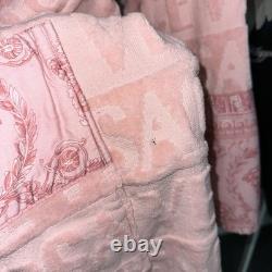 Versace I Love Baroque Pink Bathrobe Size Small Authentic MISSING BELT TIE