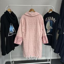 Versace I Love Baroque Pink Bathrobe Size Small Authentic MISSING BELT TIE