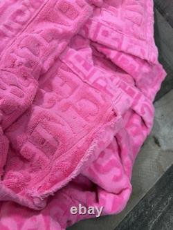 Versace I Love Baroque Pink Bathrobe Unisex Terry with Box (ZACJ00008) in a 3XL