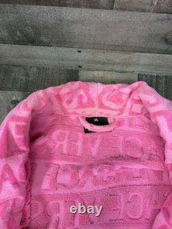Versace I Love Baroque Pink Bathrobe Unisex Terry with Box (ZACJ00008) in a 3XL