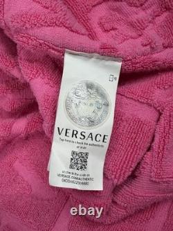 Versace I Love Baroque Pink Bathrobe Unisex Terry with Box (ZACJ00008) in a 3XL