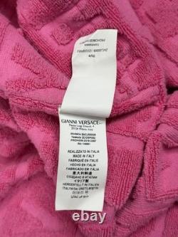 Versace I Love Baroque Pink Bathrobe Unisex Terry with Box (ZACJ00008) in a 3XL