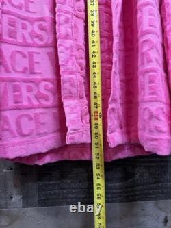 Versace I Love Baroque Pink Bathrobe Unisex Terry with Box (ZACJ00008) in a 3XL