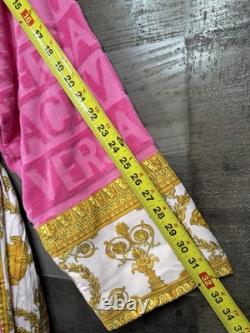 Versace I Love Baroque Pink Bathrobe Unisex Terry with Box (ZACJ00008) in a 3XL