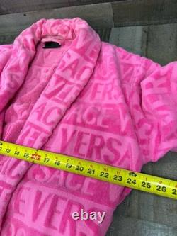 Versace I Love Baroque Pink Bathrobe Unisex Terry with Box (ZACJ00008) in a 3XL