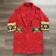 Versace I Love Baroque Red Bathrobe Size Small Authentic MISSING BELT TIE