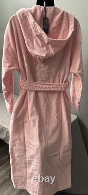 Versace La Medusa Hooded Bathrobe Pink Size L Authentic