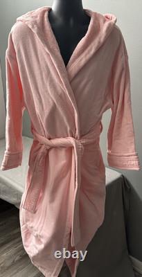Versace La Medusa Hooded Bathrobe Pink Size L Authentic