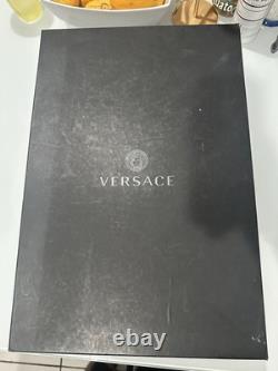 Versace Logo Toweling Bathrobe Gold Baroque Size Medium Replacement Box