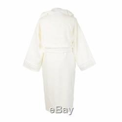 Versace- Medusa Classic Hooded Bathrobe- Ivory Size M/l