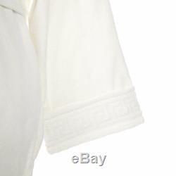 Versace- Medusa Classic Hooded Bathrobe- Ivory Size M/l