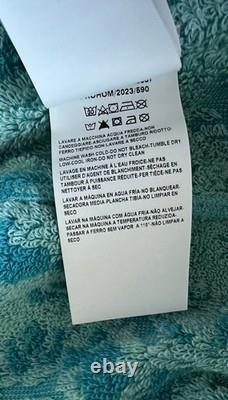 Versace Medusa Cotton/Cashmere Barocco Bath Robe Azure M ZACJ00008 IT NWT $2599