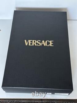 Versace Medusa Cotton/Cashmere Barocco Bath Robe Azure M ZACJ00008 IT NWT $2599