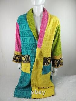 Versace Multicolor Baroque Bath Robe, 100% Authentic MISSING BELT