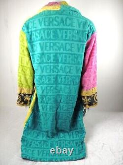 Versace Multicolor Baroque Bath Robe, 100% Authentic MISSING BELT