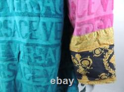 Versace Multicolor Baroque Bath Robe, 100% Authentic MISSING BELT