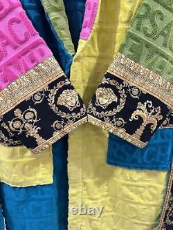 Versace Multicolor Baroque Bath Robe, 100% Authentic Sold out everywhere RARE